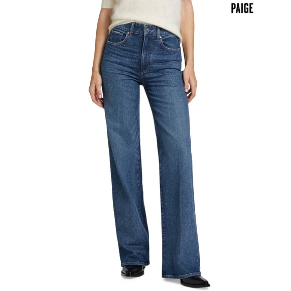 PAIGE Denim - PAIGE Blue Flare & Wide Leg Jeans